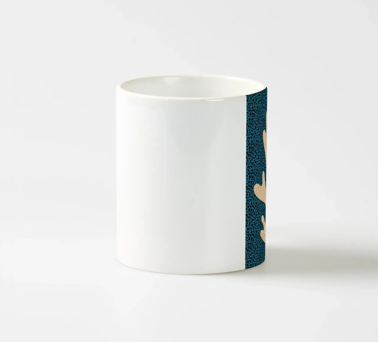 Corallo pastello piastrellato tazza in ceramica da Little Dean