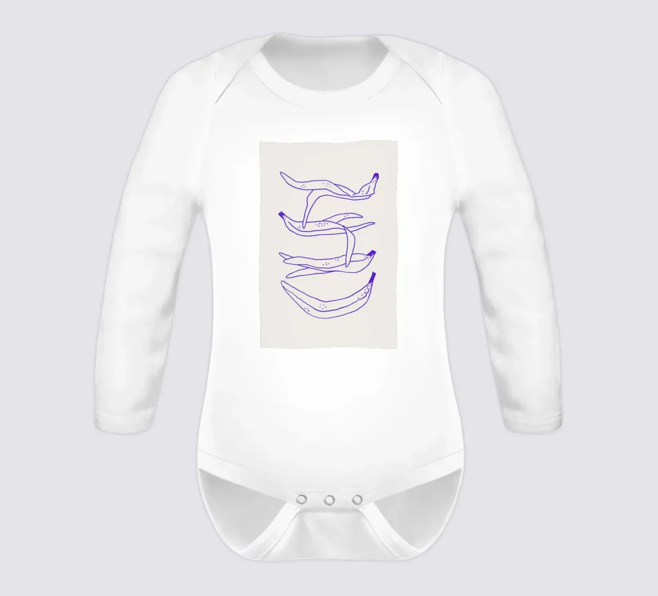 Peels long-sleeve baby romper by Pure