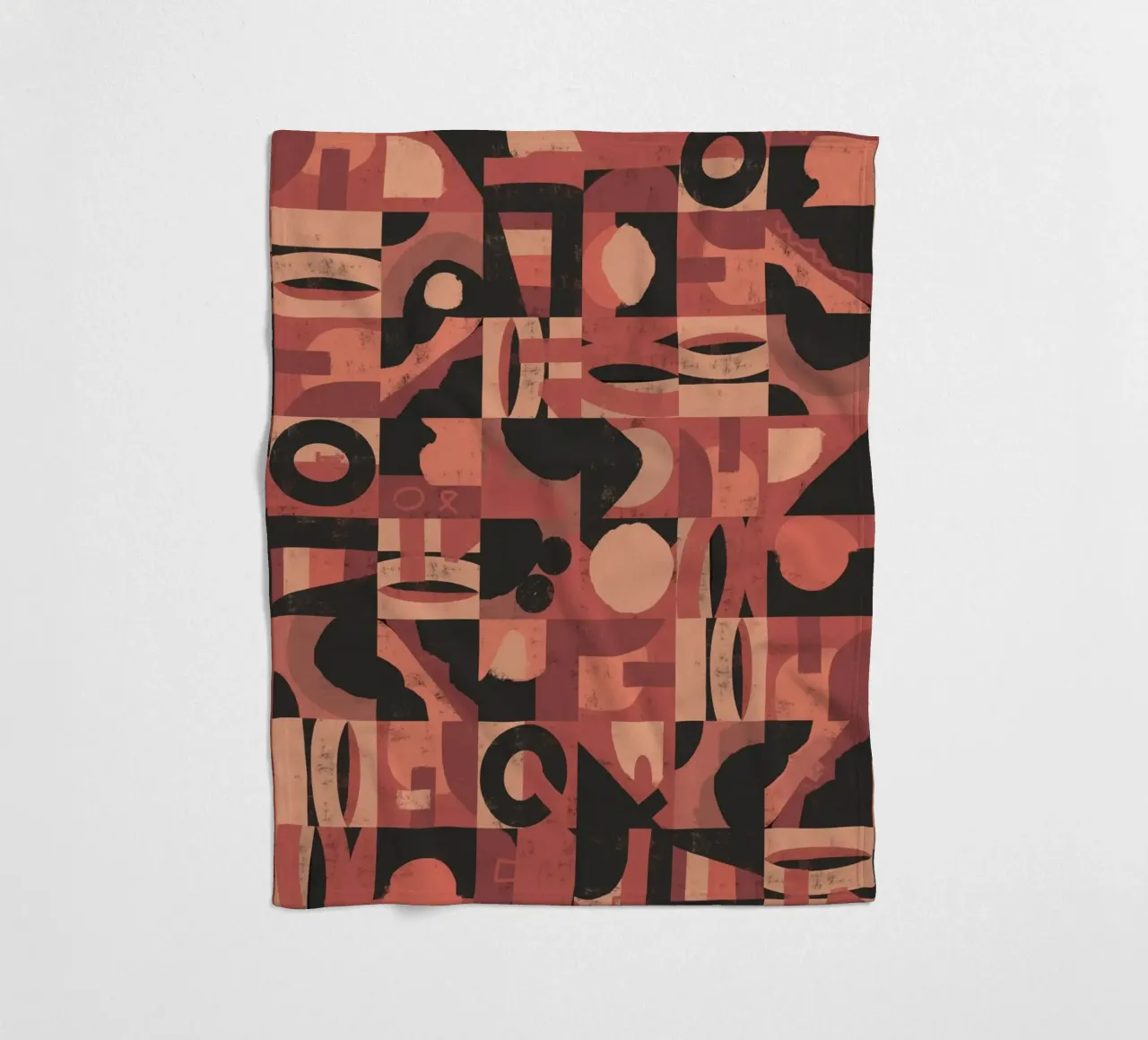 Disegno geometrico a piastrelle 10 coperta in pile da Little Dean