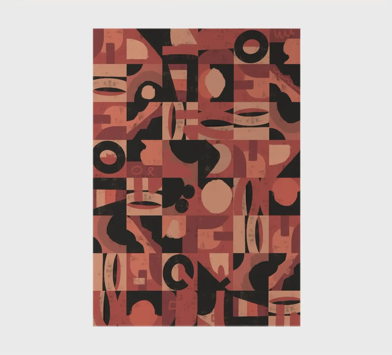 Tiled geometric design 10 notebook by Little Dean