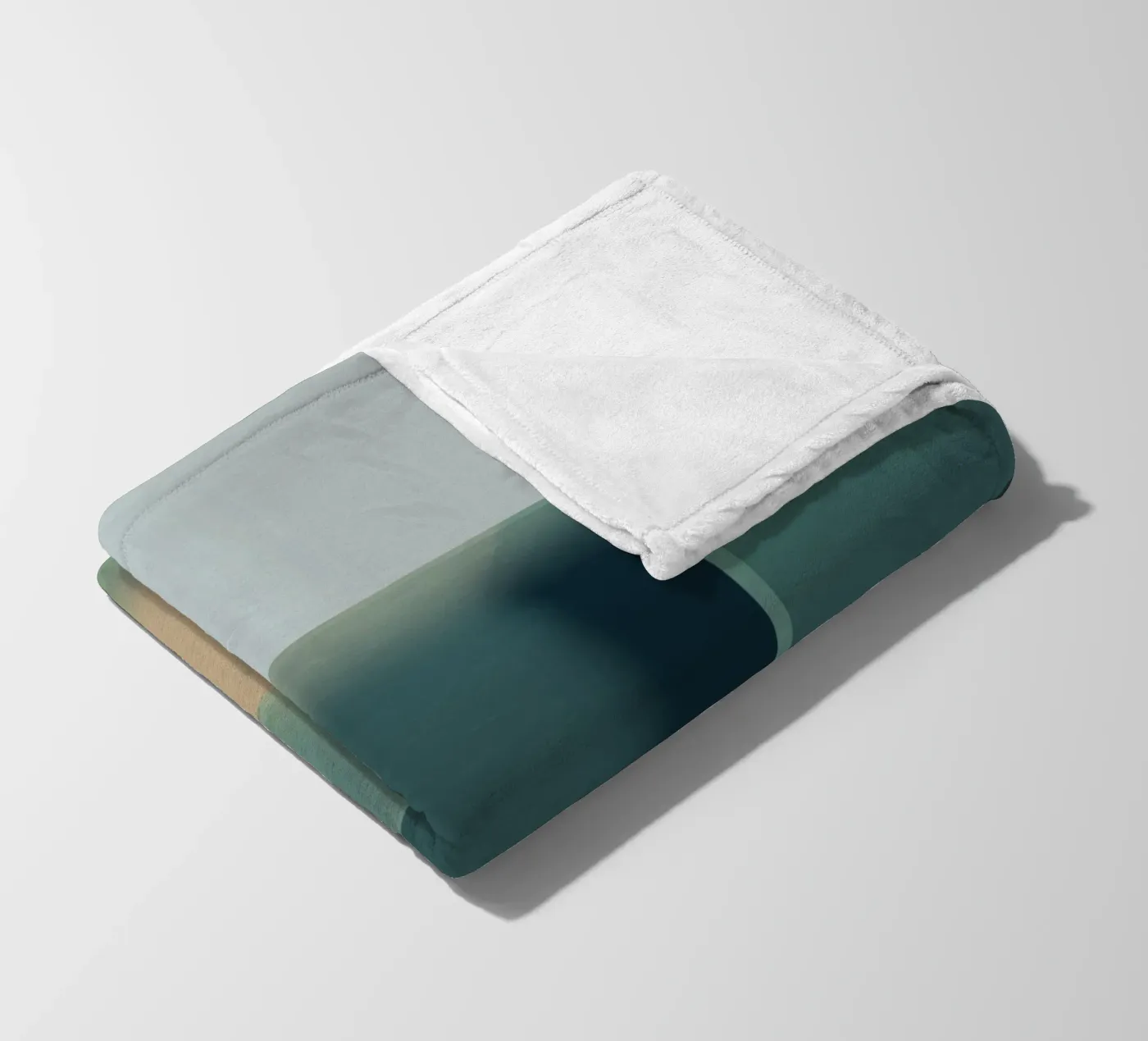 Subtle green gradient Fleecedecke von Little Dean