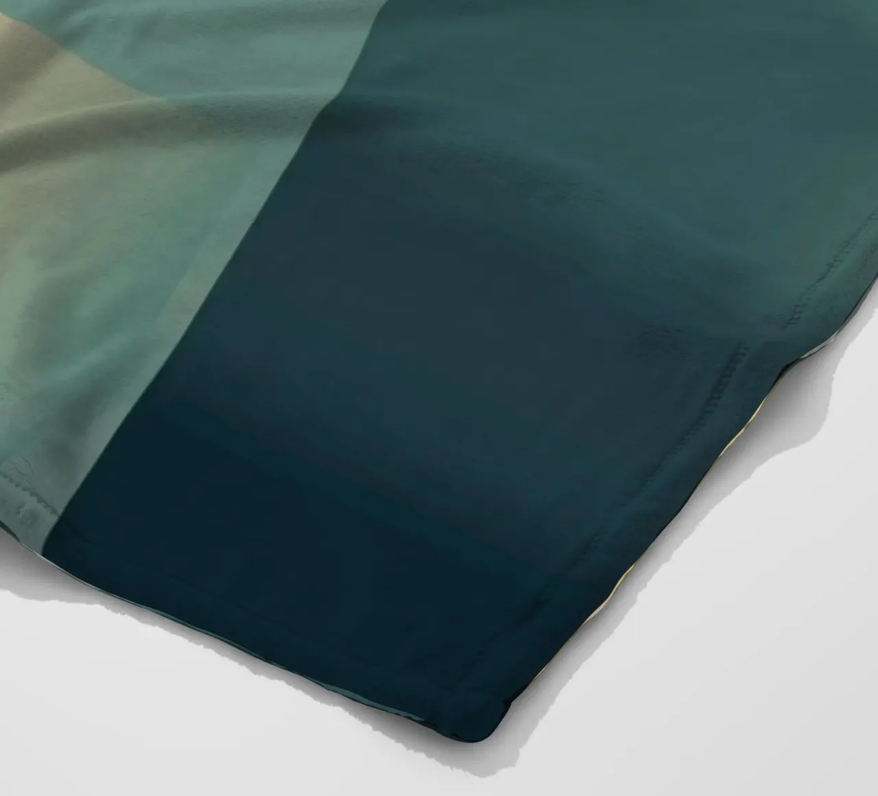 Subtle green gradient fleece blanket by Little Dean