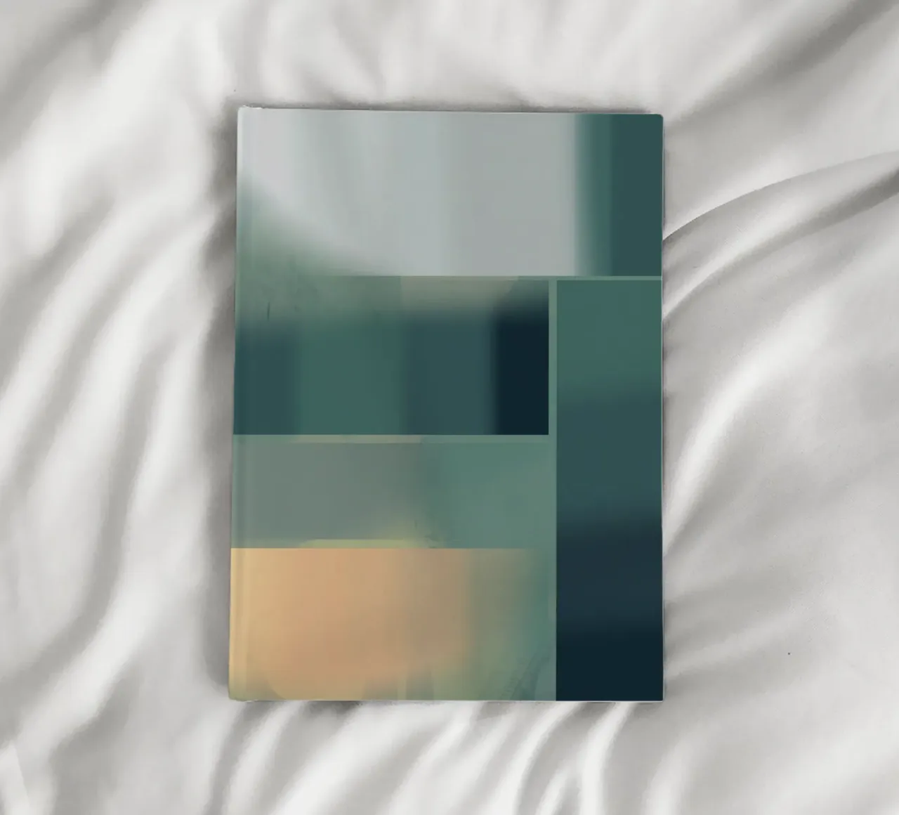 Subtle green gradient notebook by Little Dean