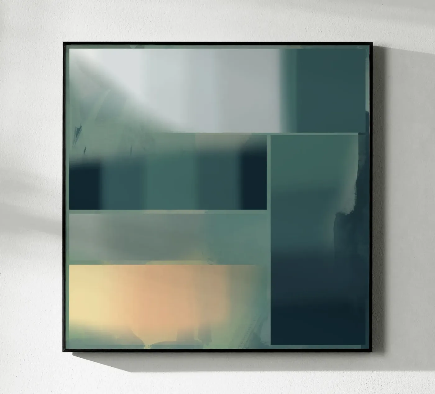 Subtle green gradient plexiglass da Little Dean