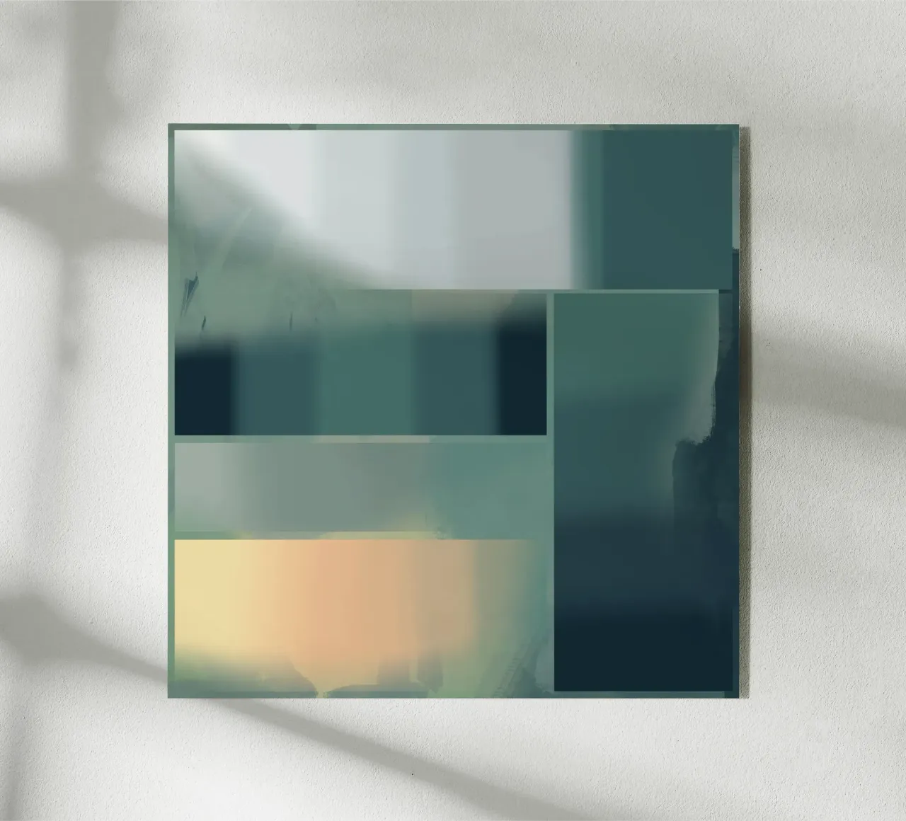 Subtiel groen kleurverloop acryl van Little Dean