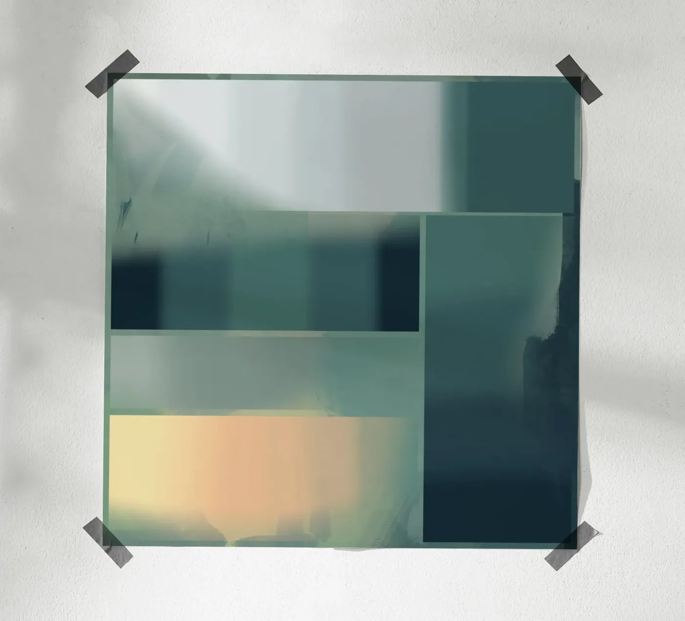 Subtle green gradient poster da Little Dean