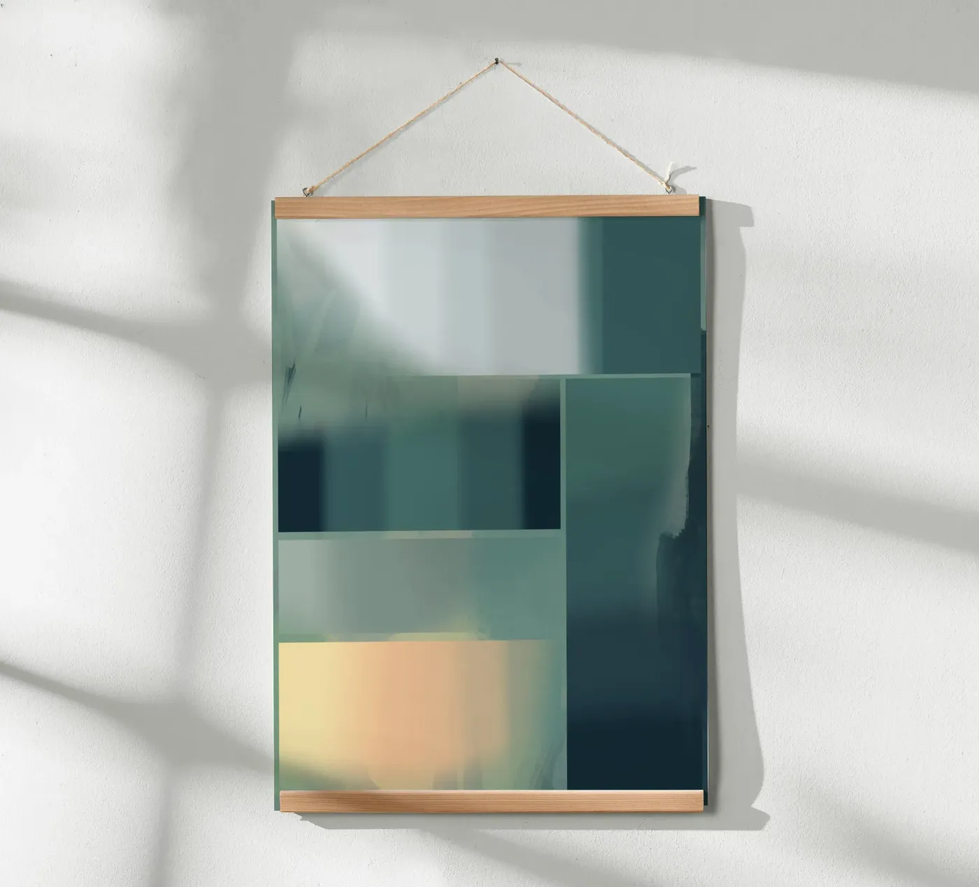 Subtle green gradient poster da Little Dean