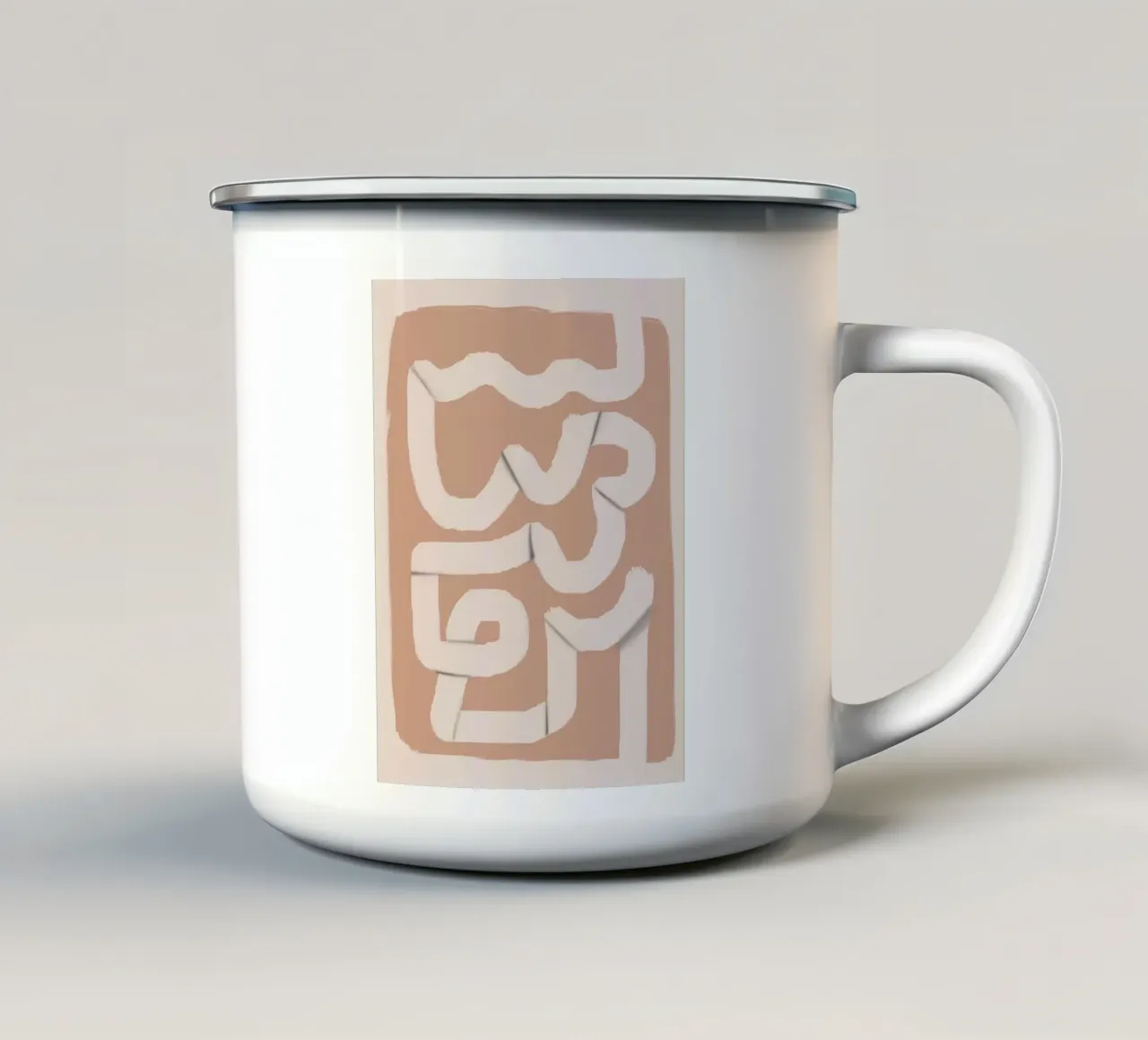 Striscia di carta astratta 04 tazza in smalto da Little Dean