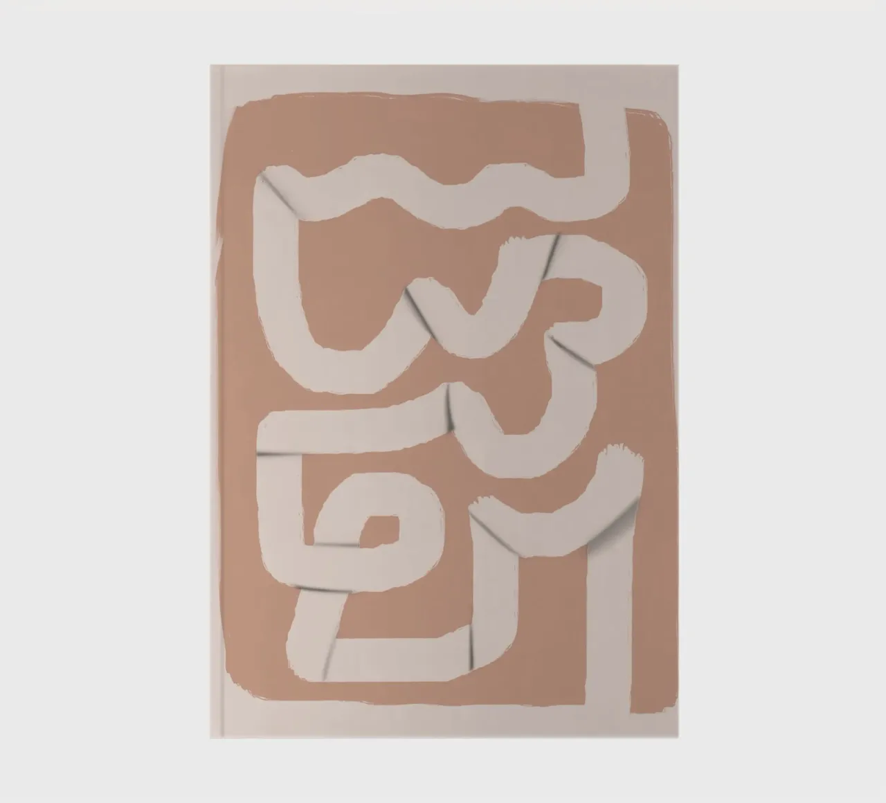Paper strip abstract 04 notebook by Little Dean