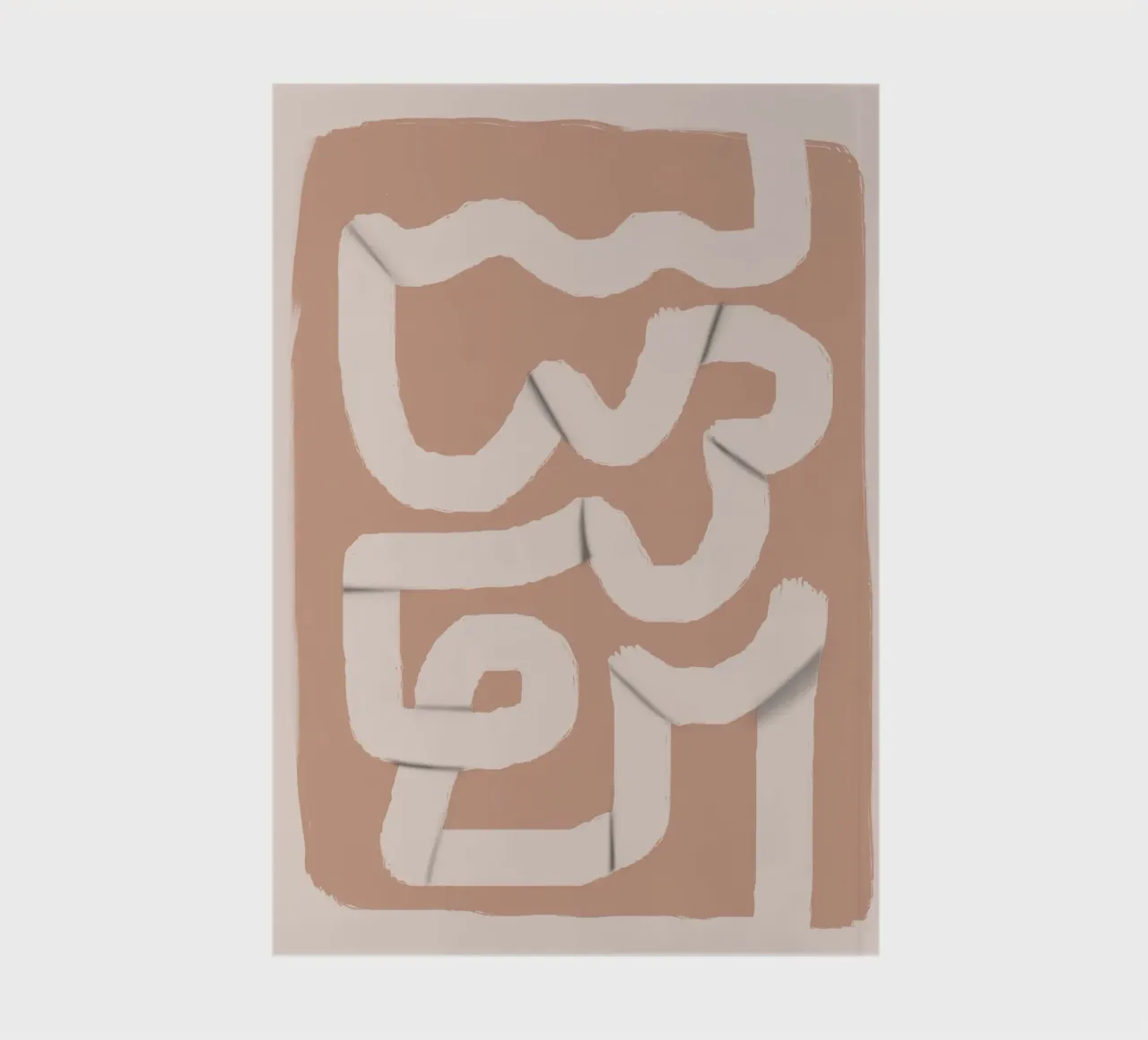 Paper strip abstract 04 notebook by Little Dean