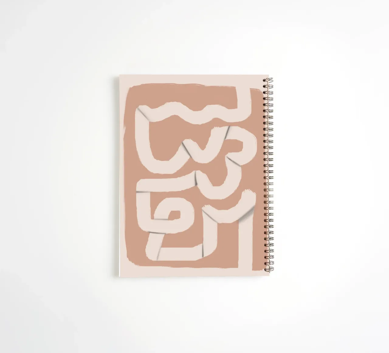 Paper strip abstract 04 spiral notebook by Little Dean