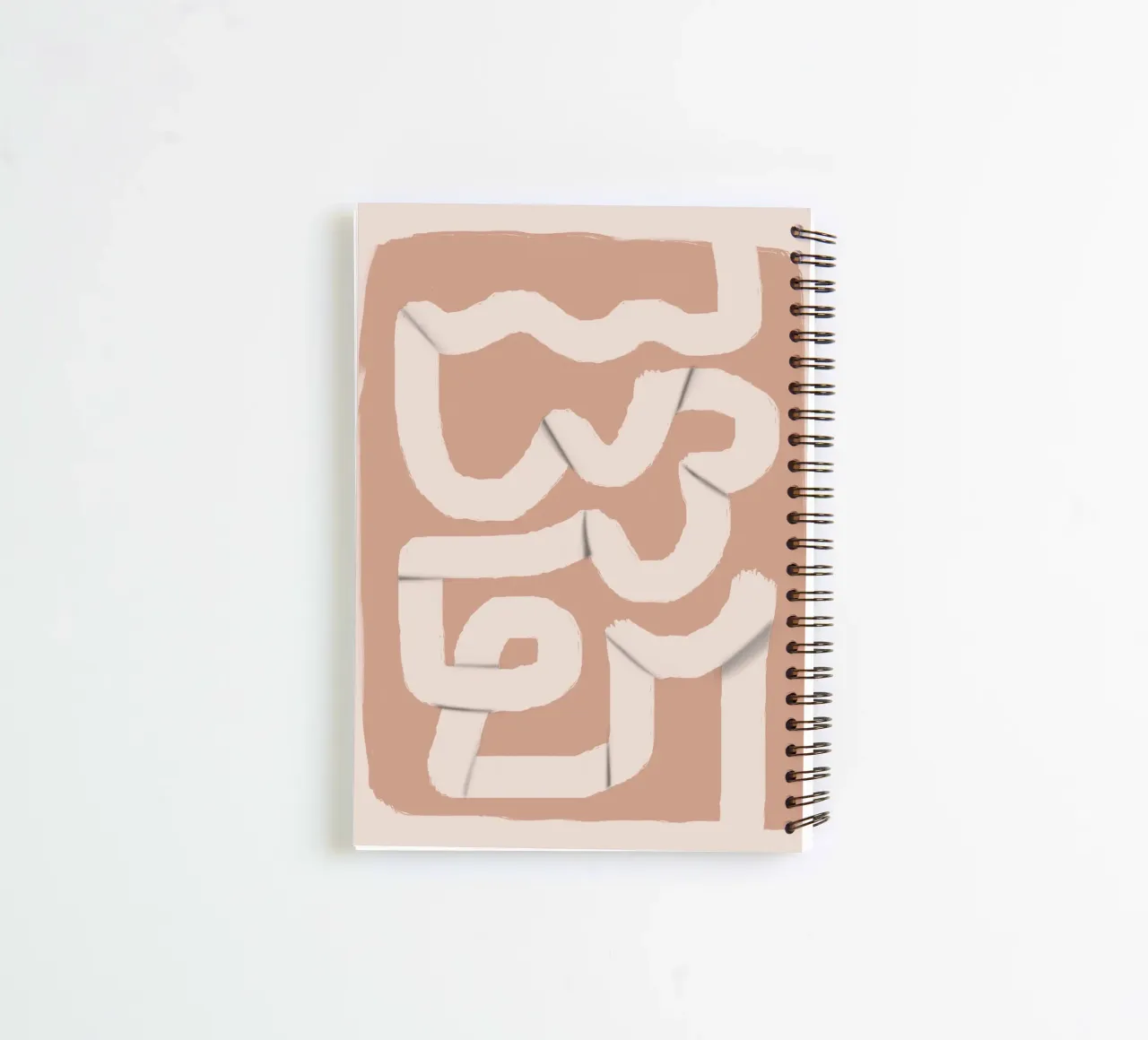 Paper strip abstract 04 spiral notebook by Little Dean