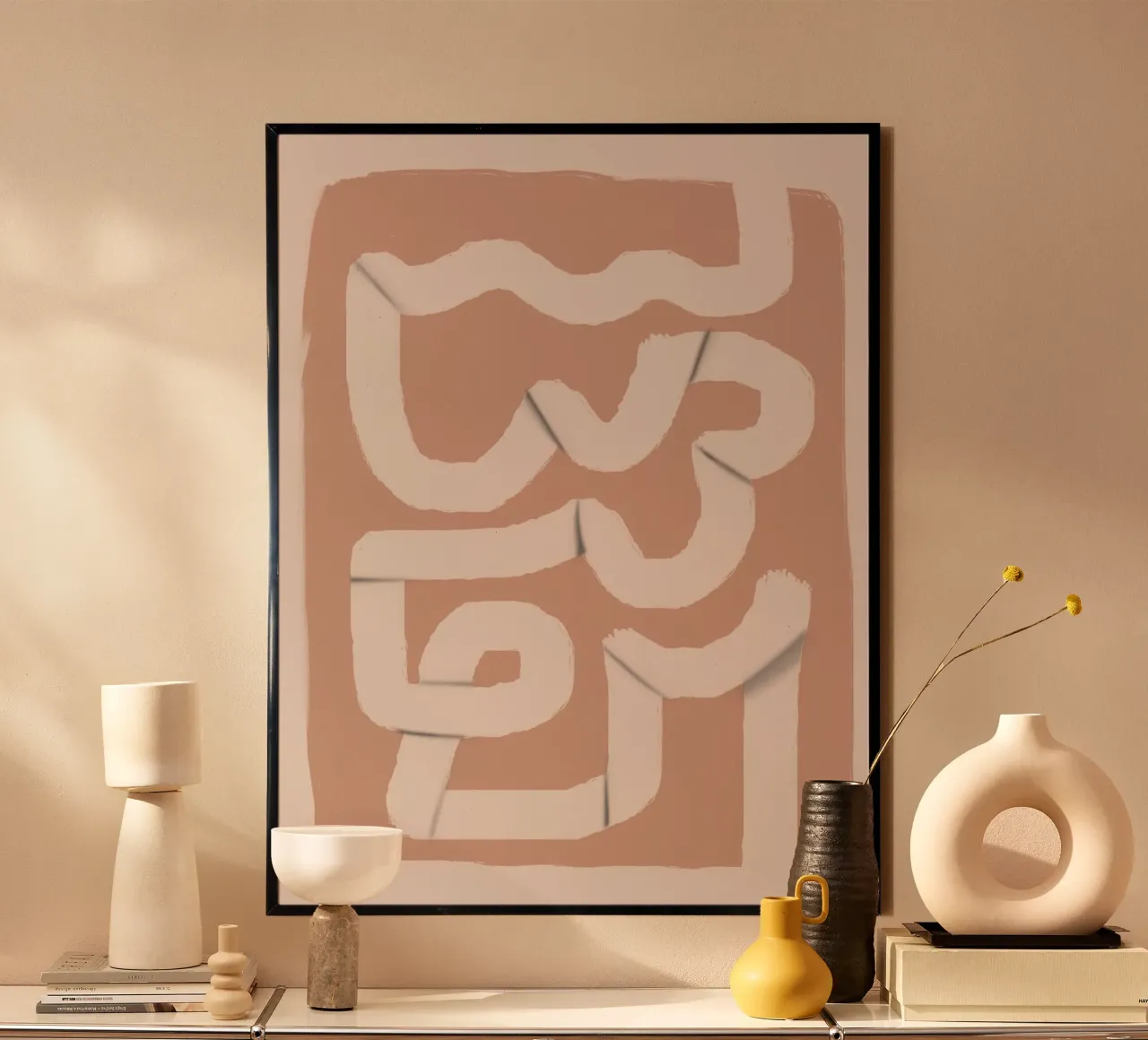 Striscia di carta astratta 04 poster da Little Dean