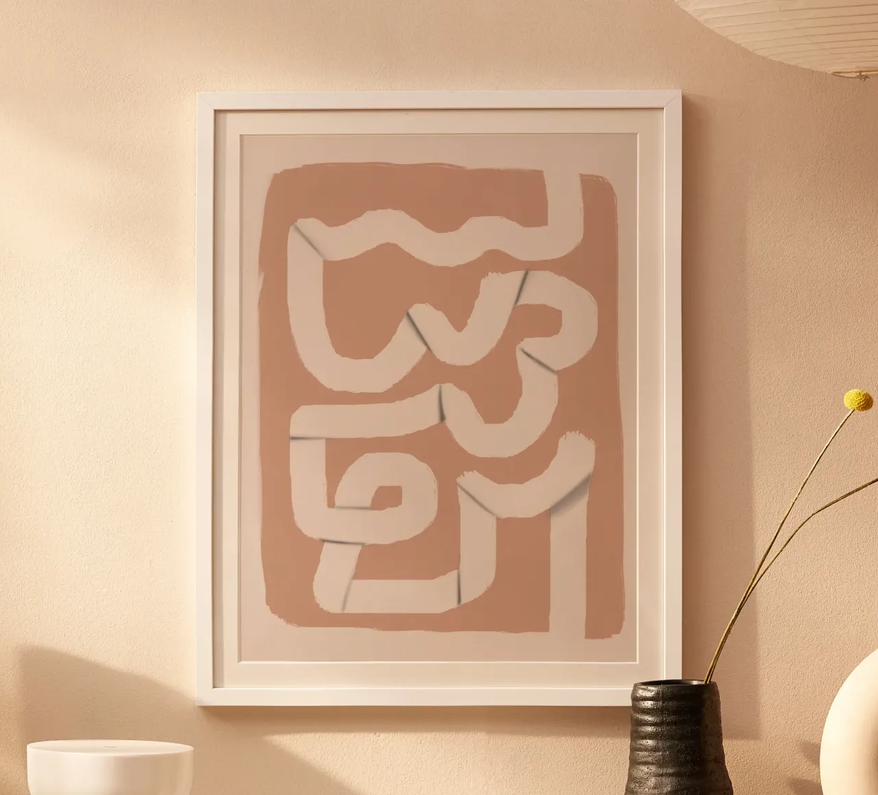 Striscia di carta astratta 04 poster da Little Dean