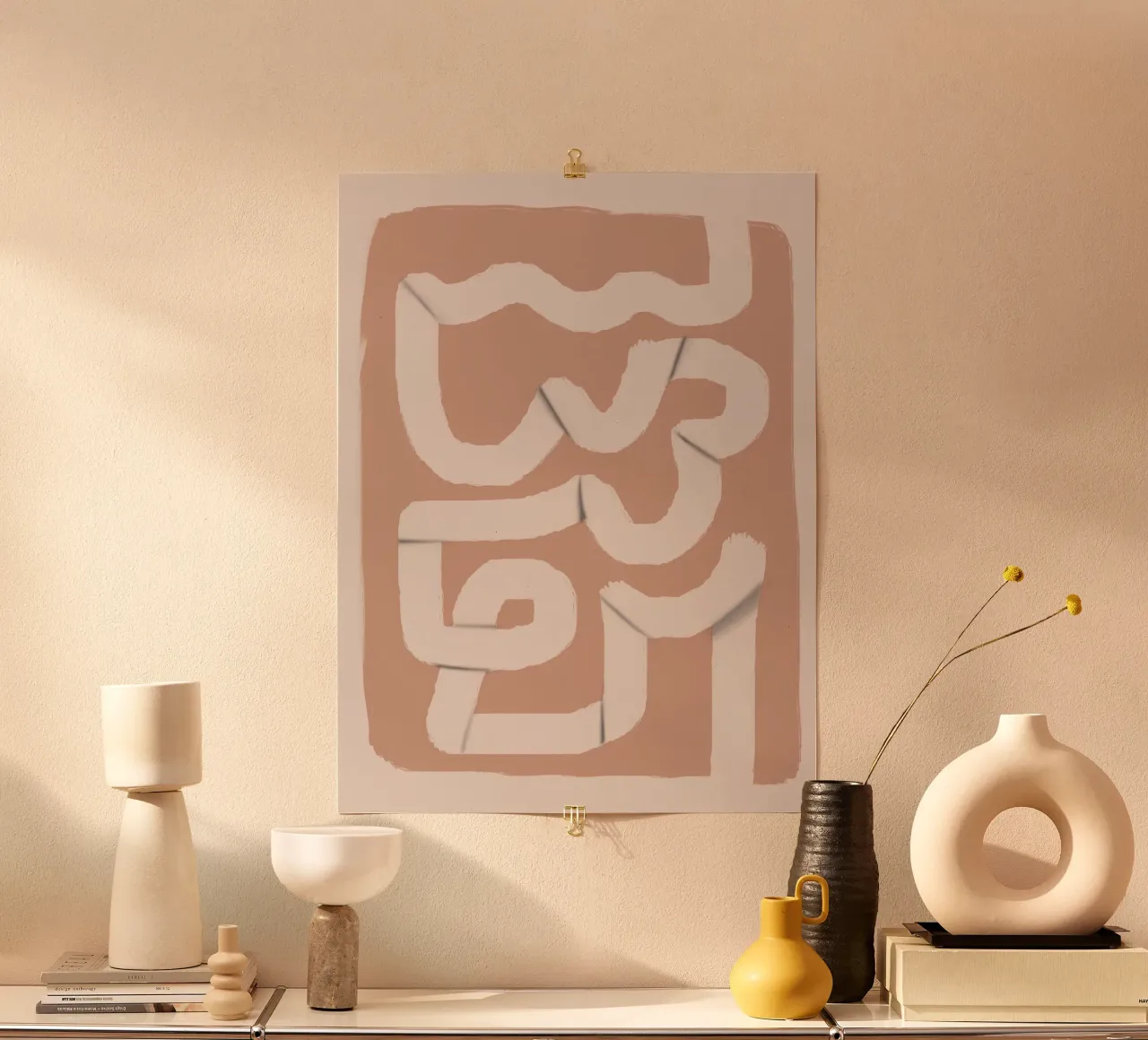 Striscia di carta astratta 04 poster da Little Dean