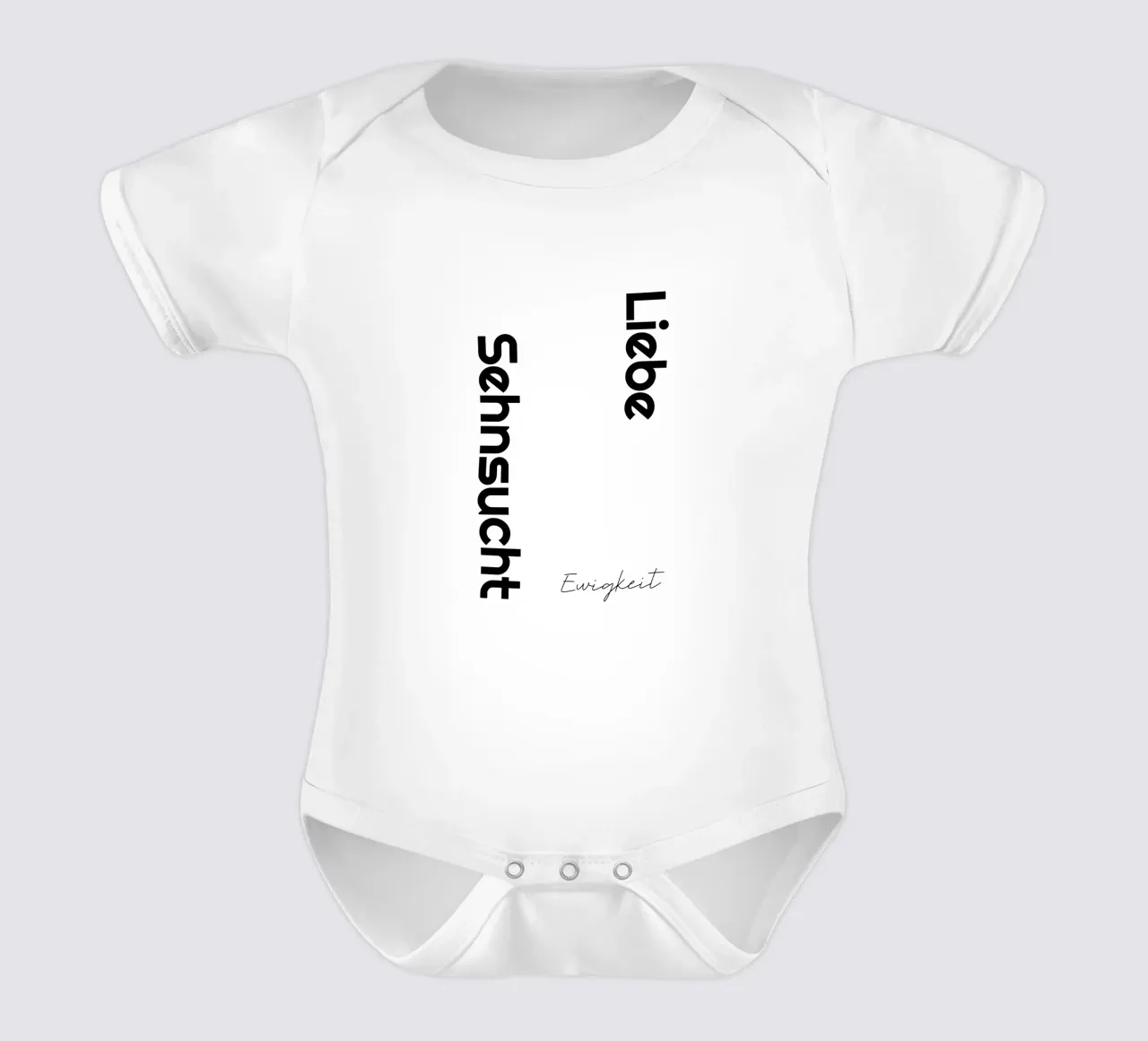 Amore che desidera l'eternità body neonato maniche corte da YV TYPOGRAPHY
