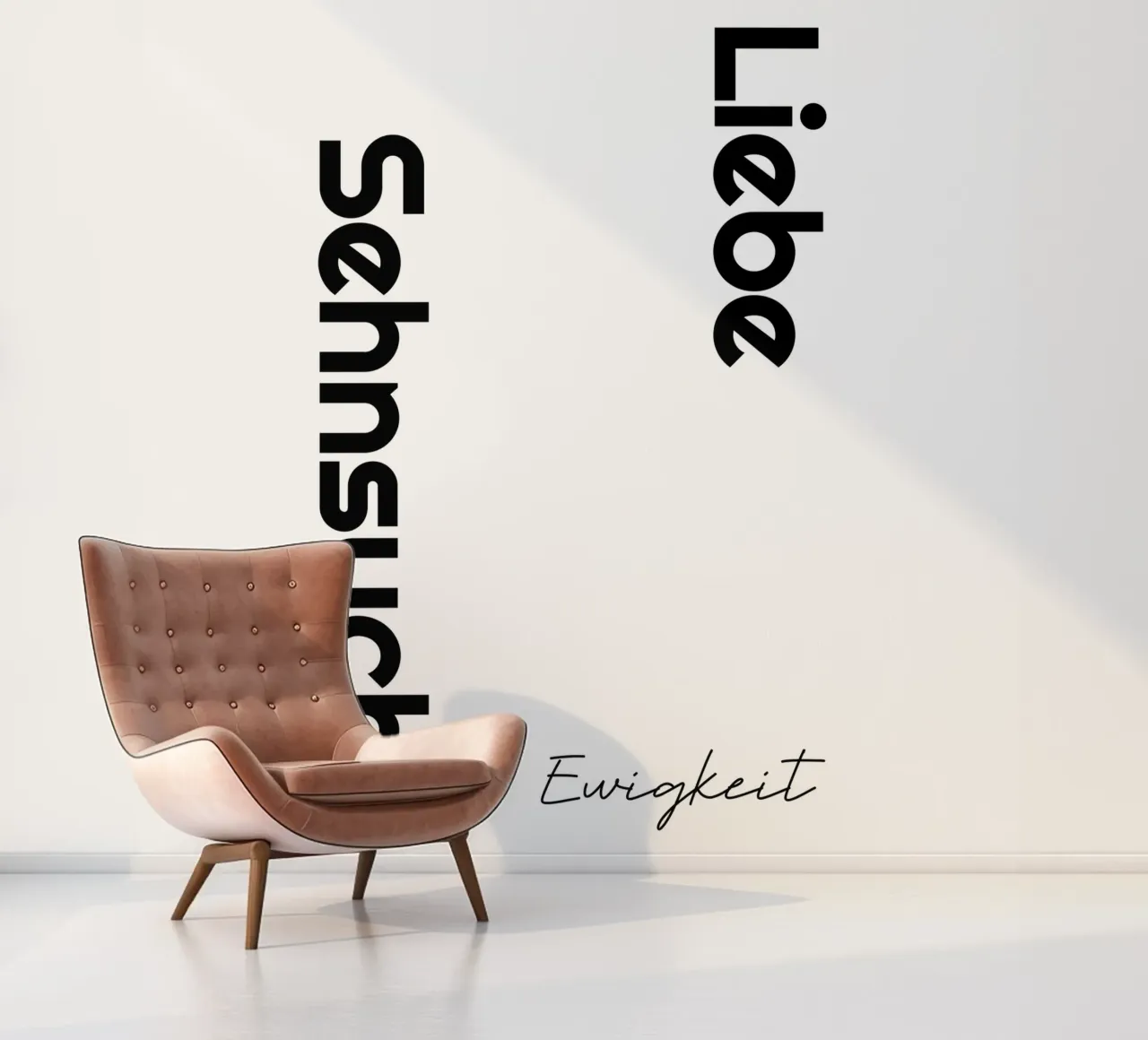 Love longing eternity photo wallpaper by YV TYPOGRAPHY