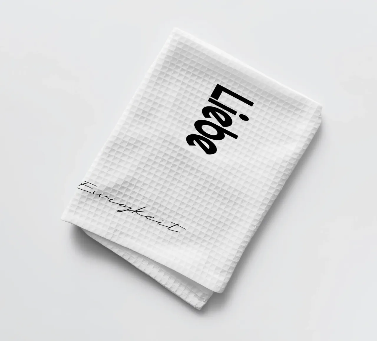 Amore che desidera l'eternità canovaccio da cucina da YV TYPOGRAPHY