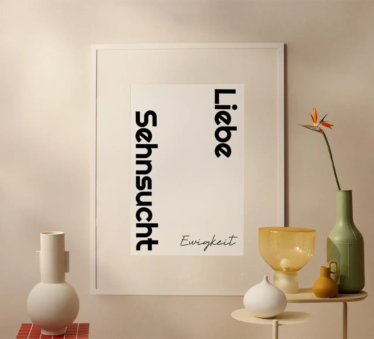 Amore che desidera l'eternità carta hahnemühle da YV TYPOGRAPHY