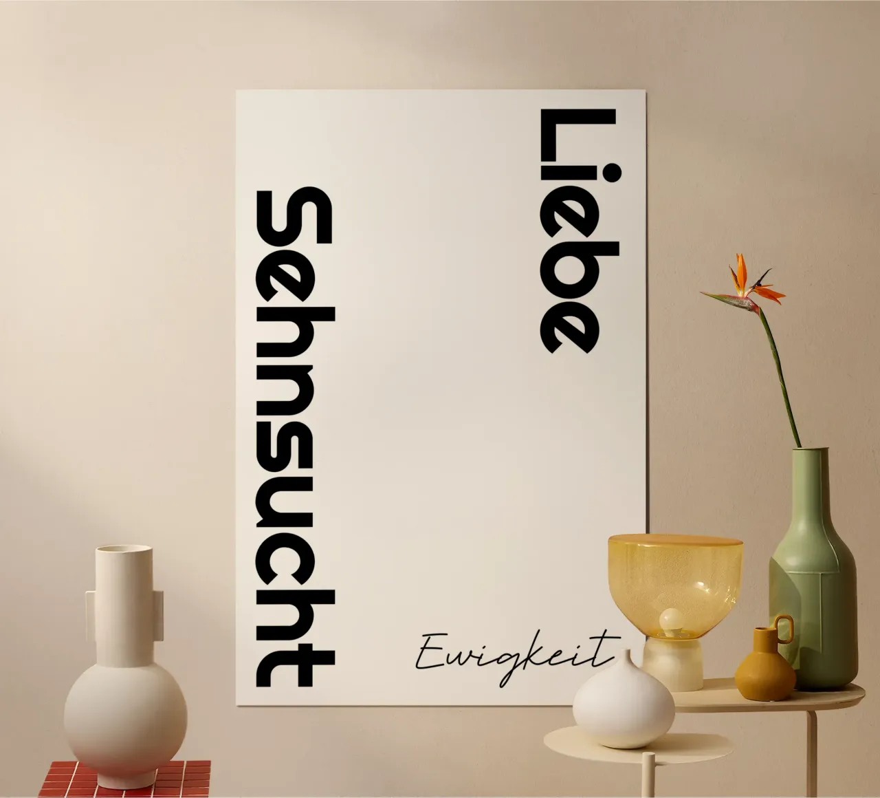 Amore che desidera l'eternità carta hahnemühle da YV TYPOGRAPHY