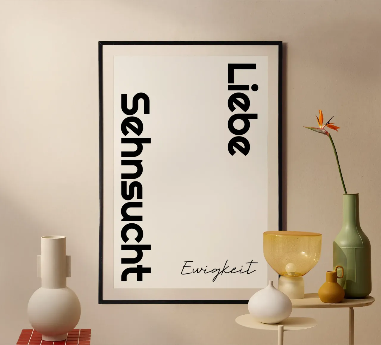 Amore che desidera l'eternità carta hahnemühle da YV TYPOGRAPHY