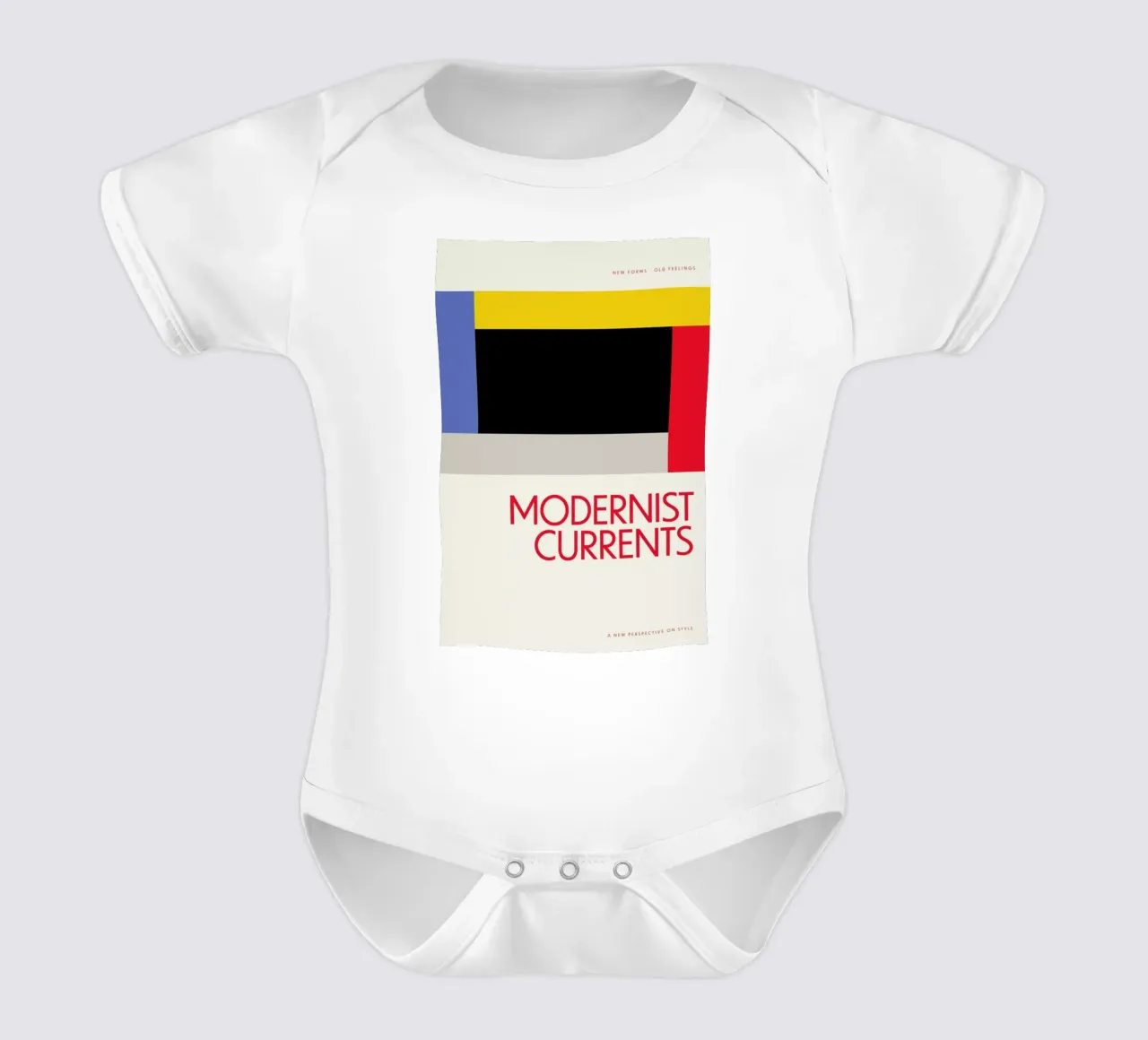 Modernist Currents 14 body neonato maniche corte da Studio One