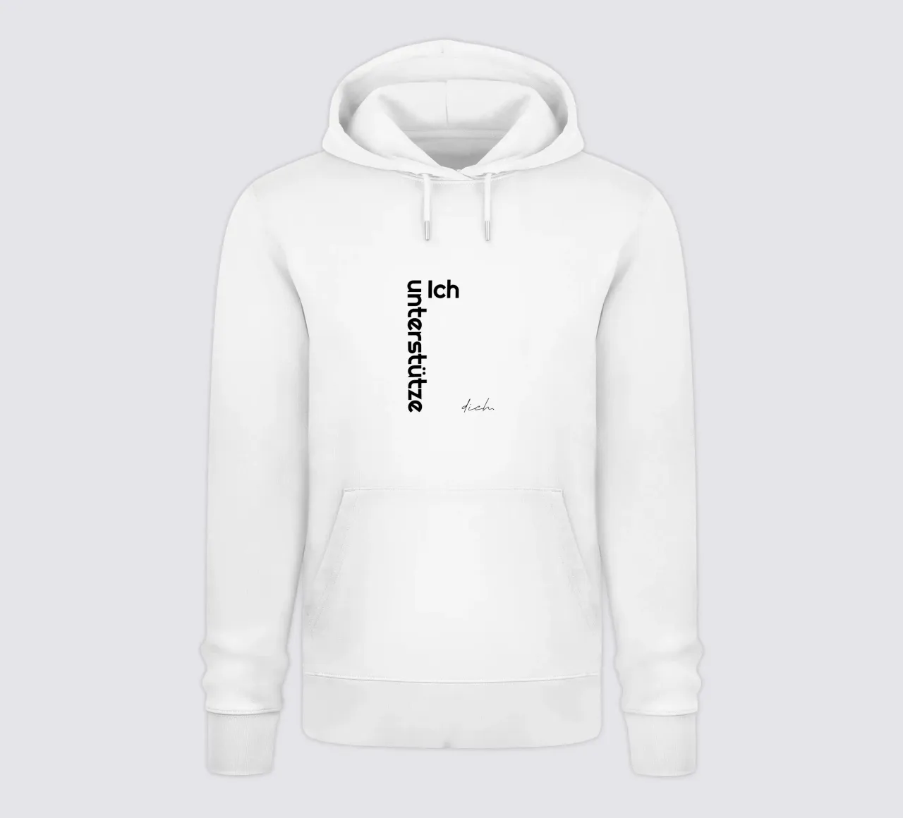 Vi sostengo felpa con cappuccio da YV TYPOGRAPHY