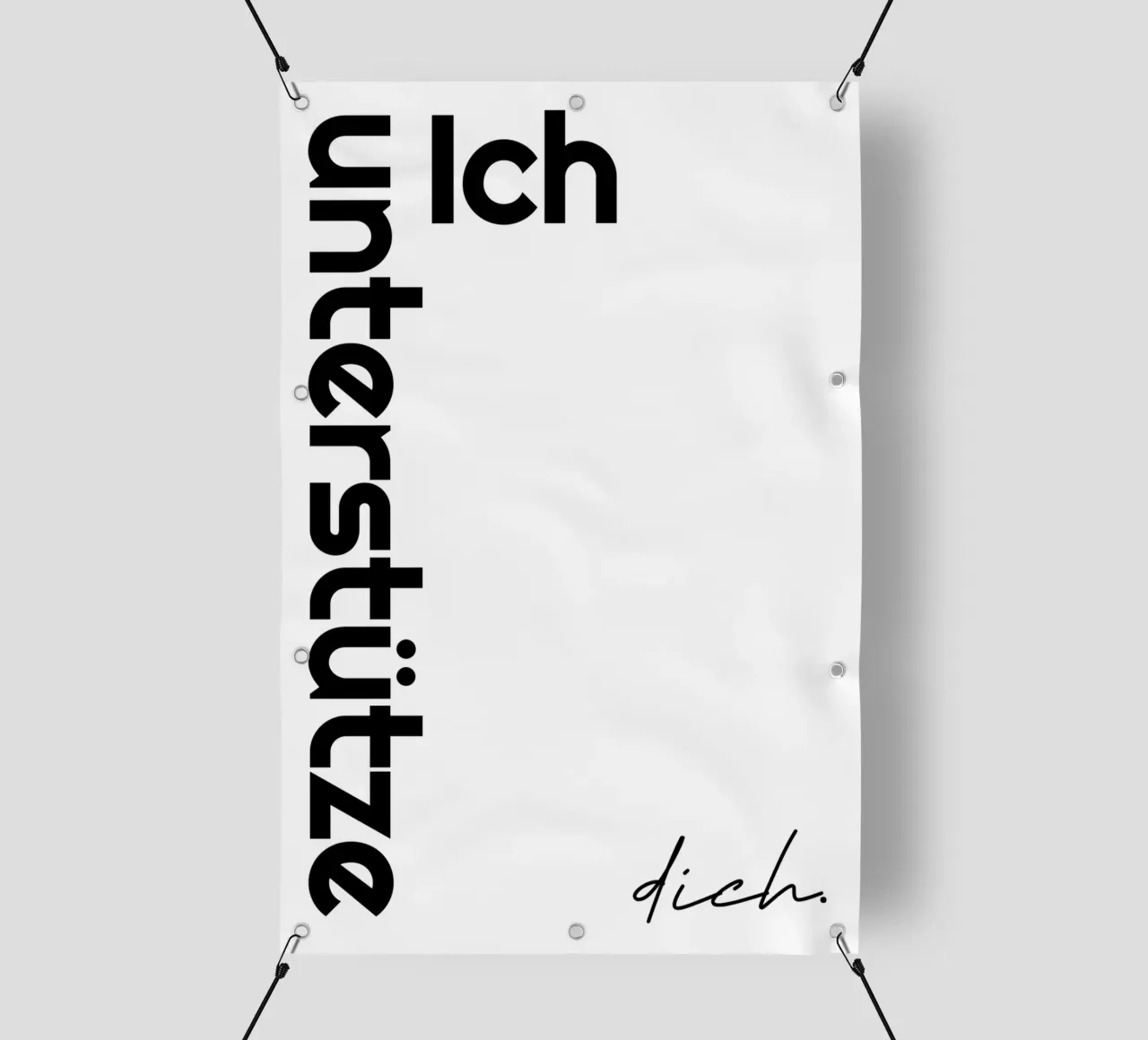 Vi sostengo telo in pvc da YV TYPOGRAPHY