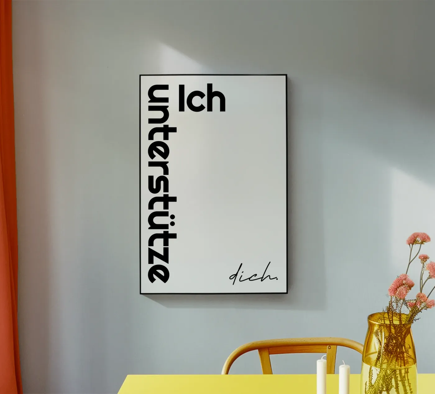 Vi sostengo plexiglass da YV TYPOGRAPHY