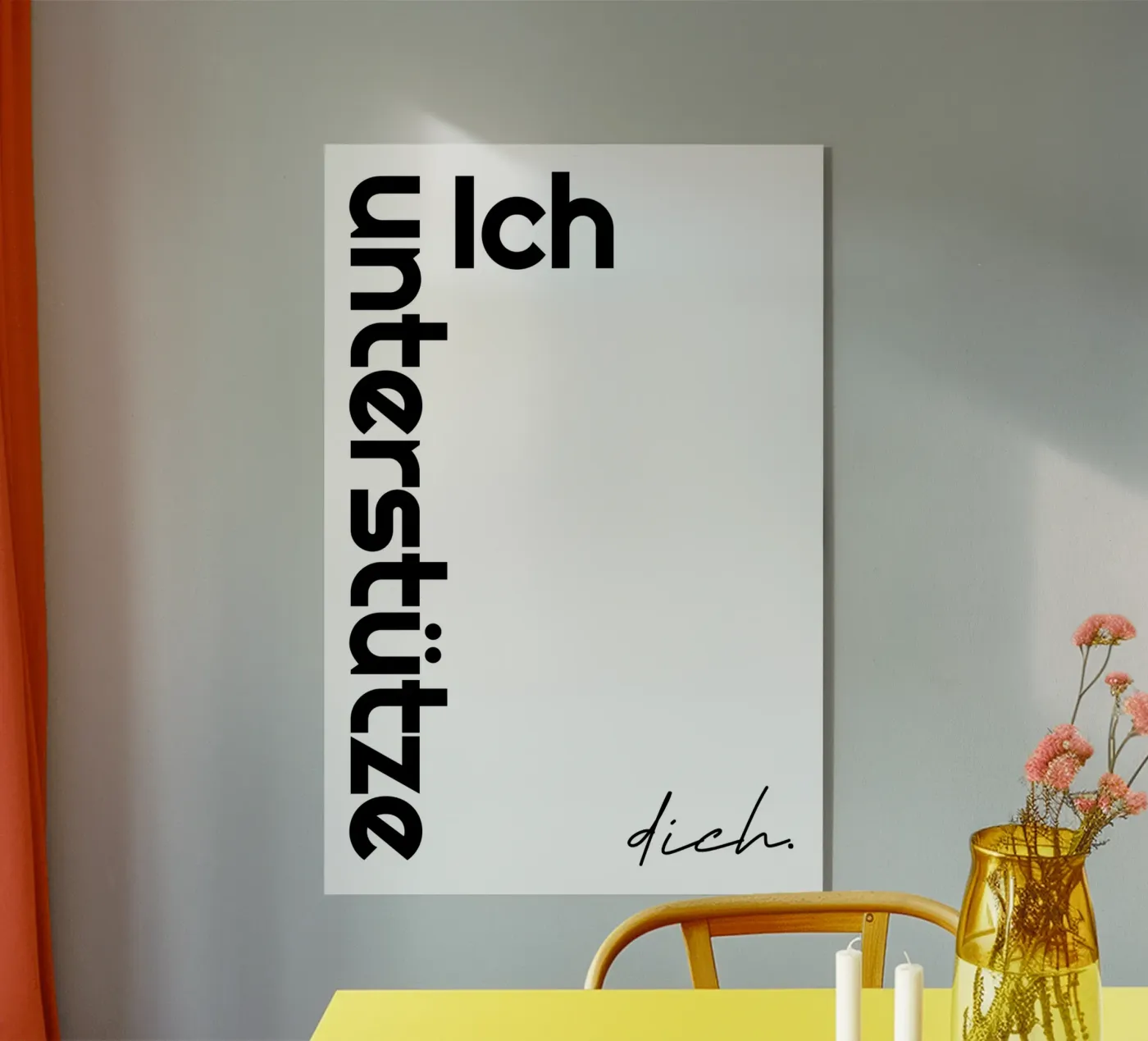 Vi sostengo plexiglass da YV TYPOGRAPHY