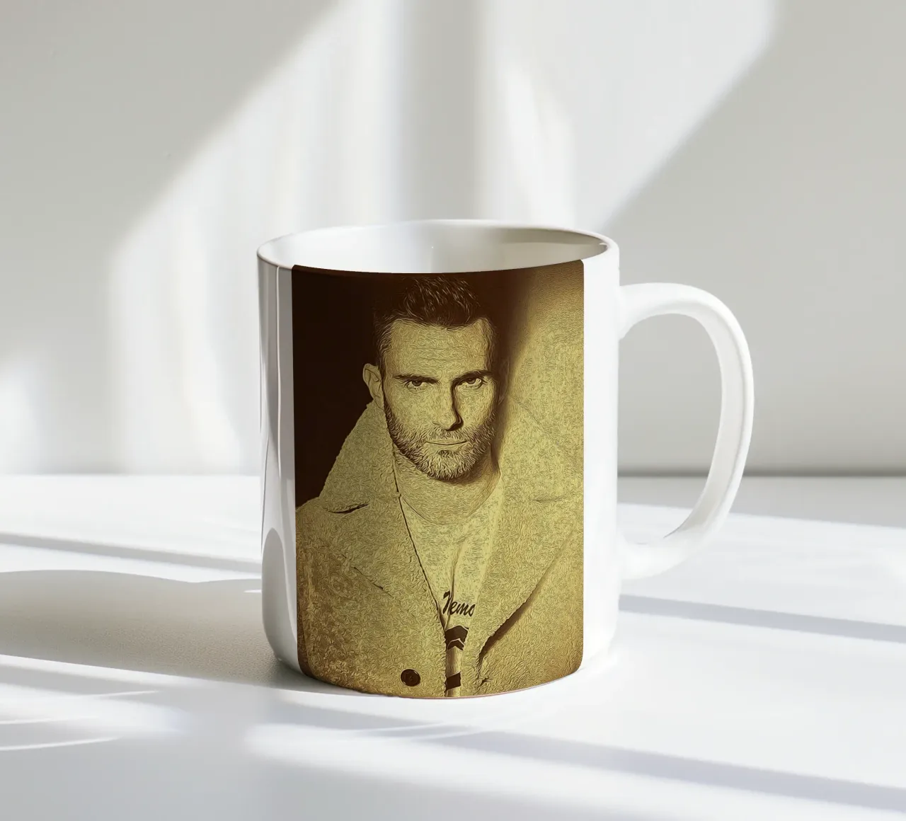 Frontman in seppia tazza in ceramica da singpentinksale