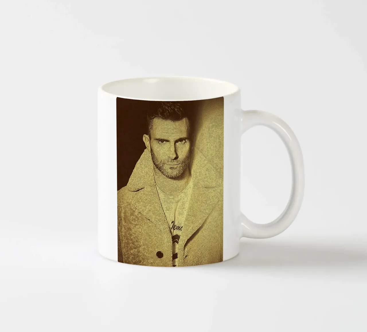 Frontman in seppia tazza in ceramica da singpentinksale