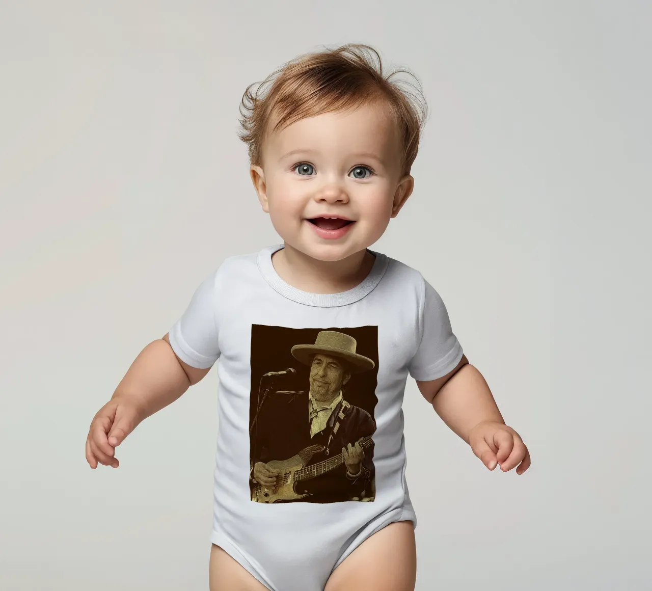 Strings of the West short-sleeve baby romper by singpentinksale