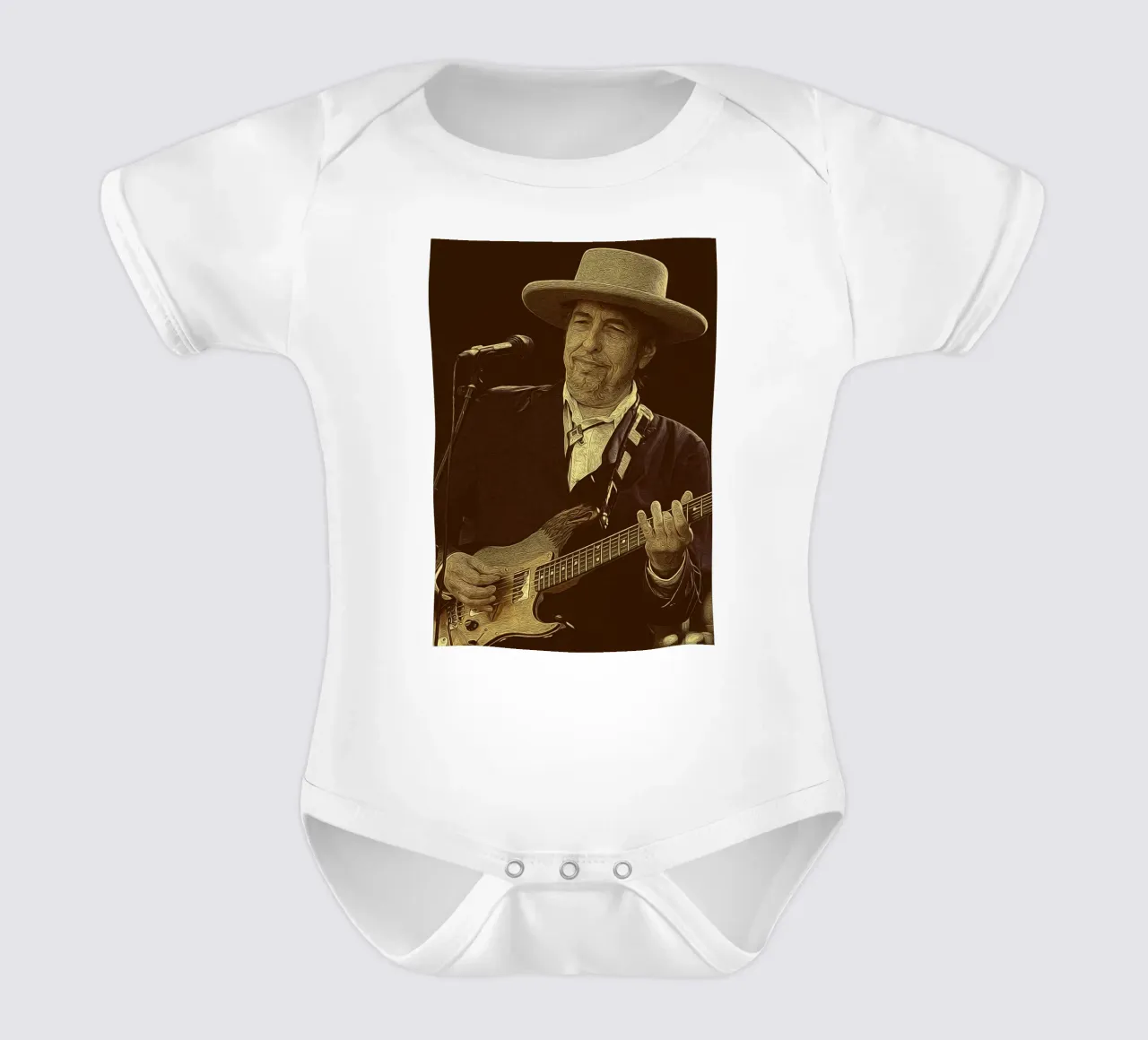 Strings of the West short-sleeve baby romper by singpentinksale