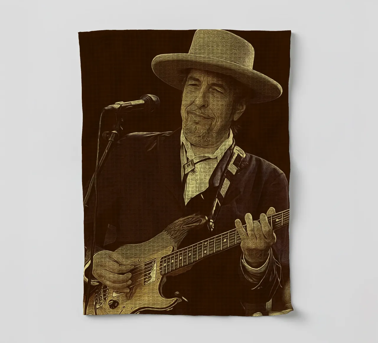 Strings of the West tea towel by singpentinksale
