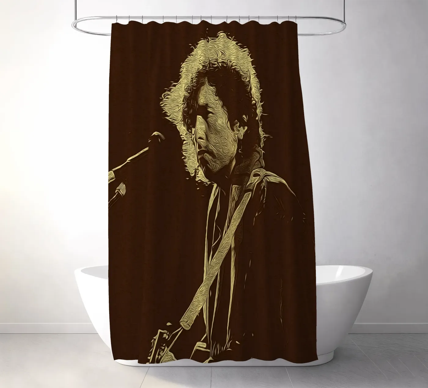 Shadow Notes Duschvorhang von singpentinksale