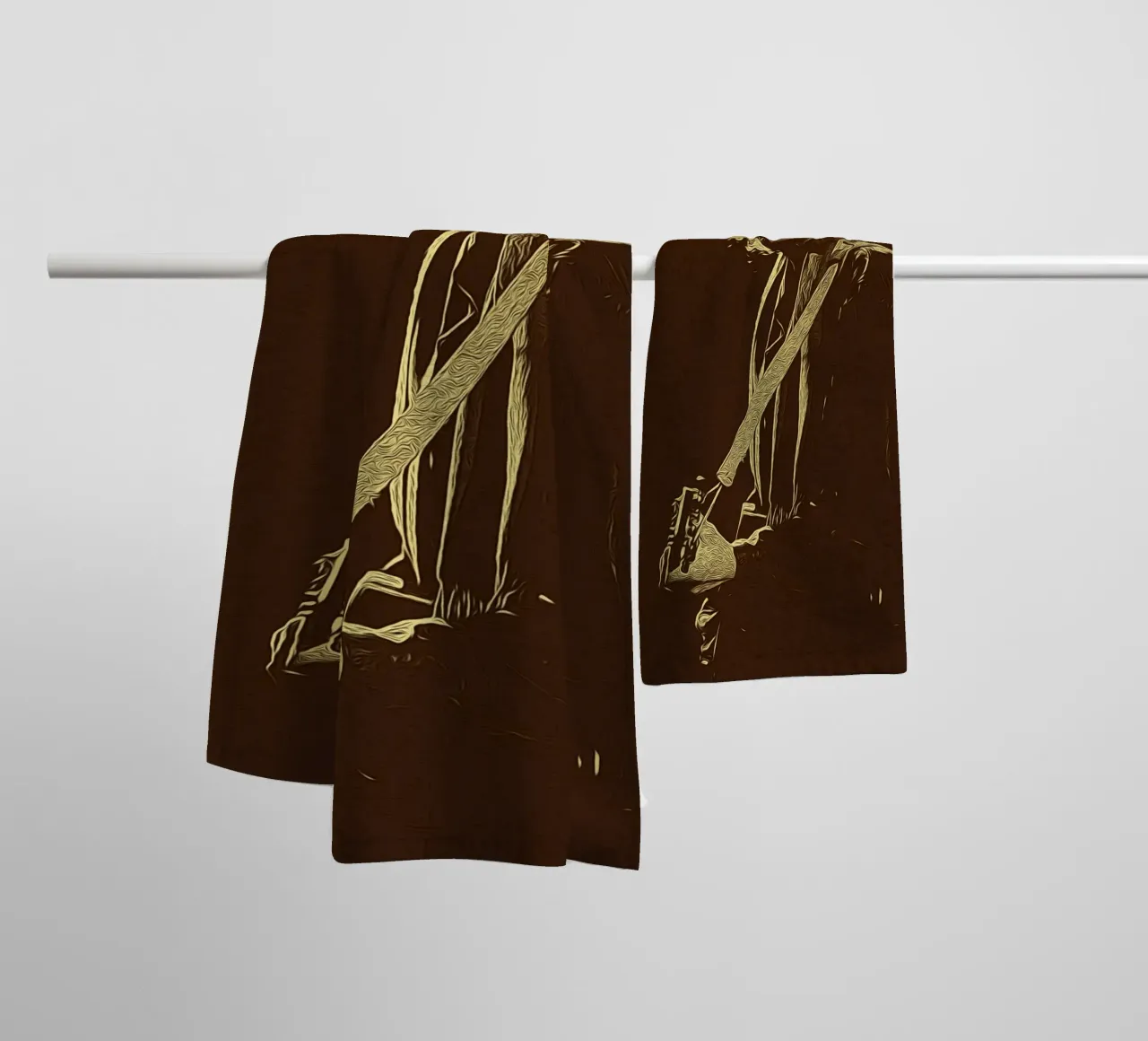 Note d'ombra asciugamano da bagno da singpentinksale