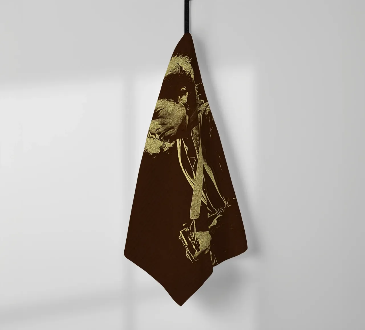 Shadow Notes tea towel by singpentinksale