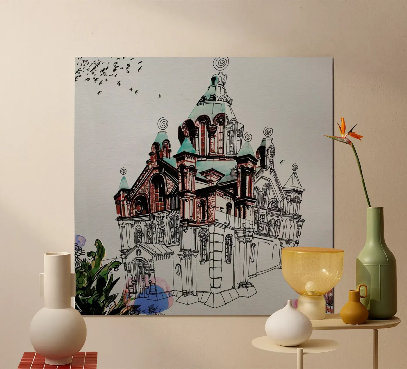 Helsinki Poster von Alex Egea