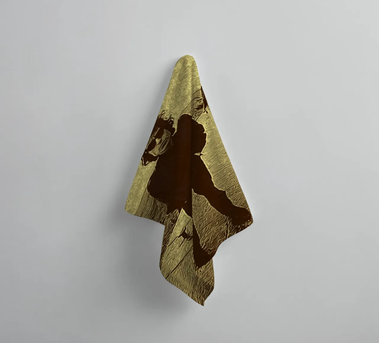 Loop op de Volkskant badhanddoek van singpentinksale