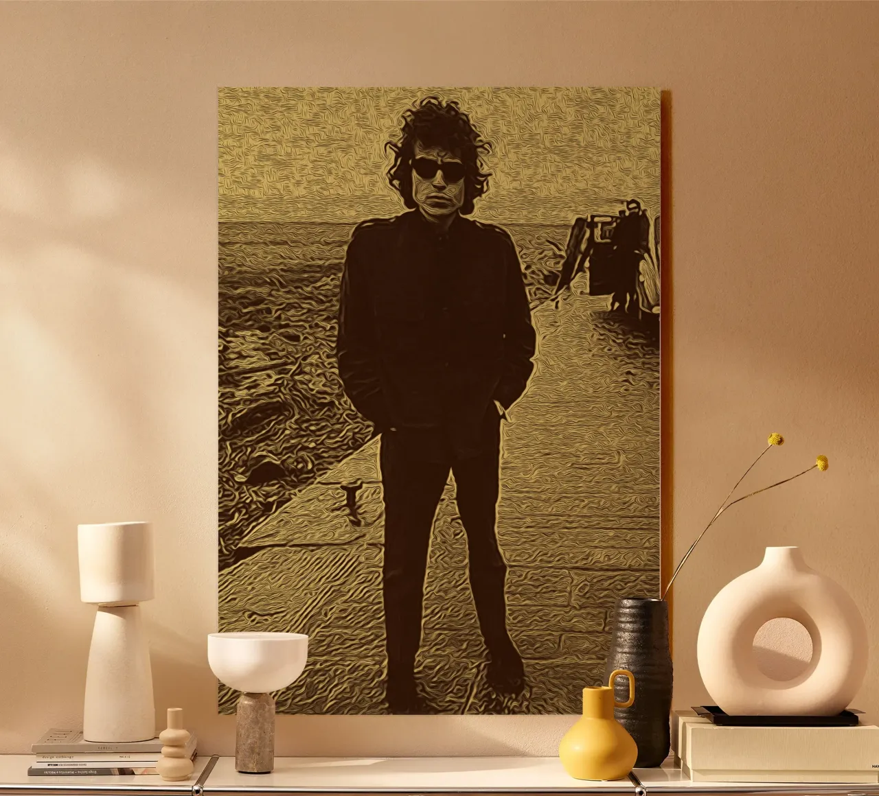 Walk on the Folk Side acrylic glass by singpentinksale