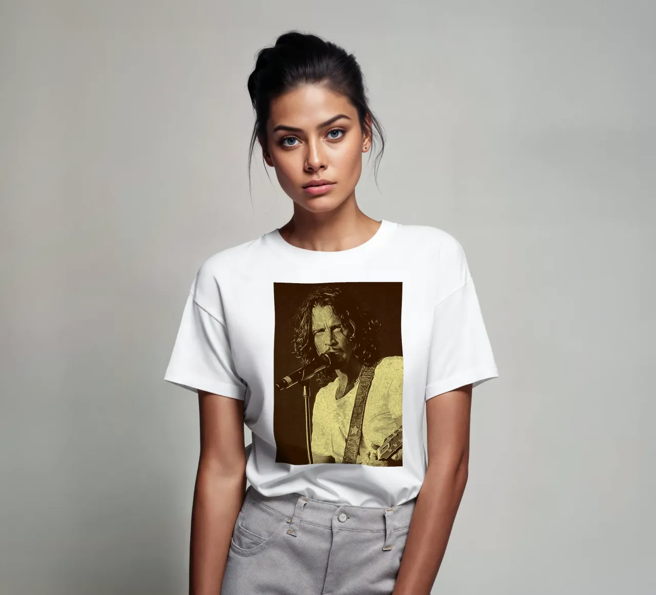 Gli echi di Chris Cornell sotto i riflettori t-shirt da singpentinksale