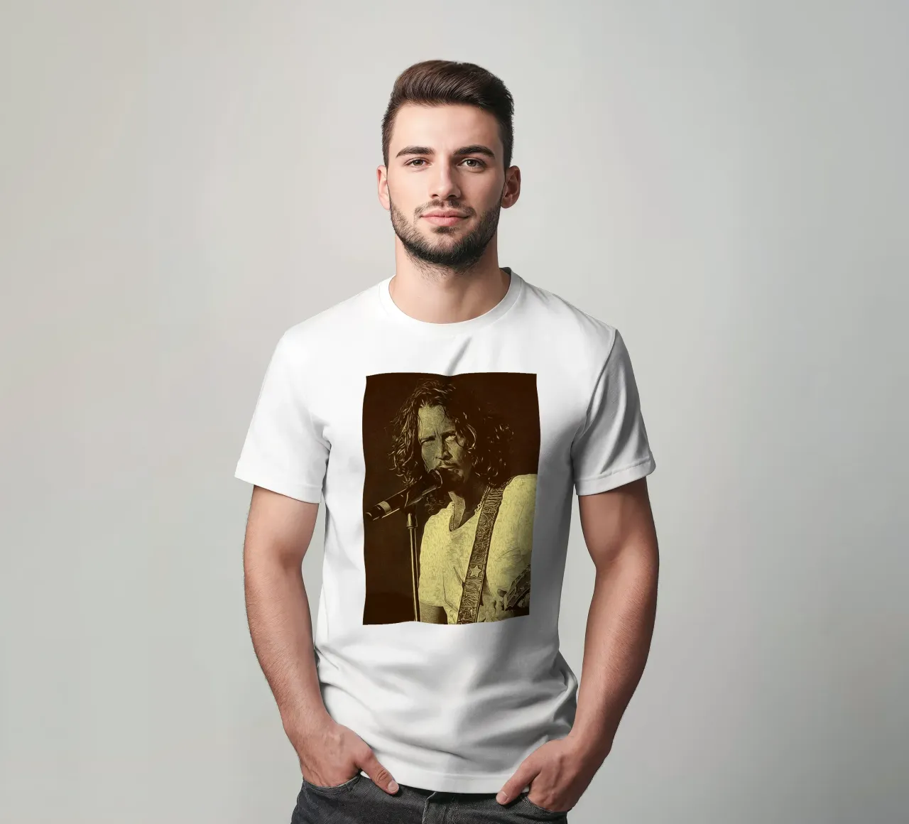 Gli echi di Chris Cornell sotto i riflettori t-shirt da singpentinksale