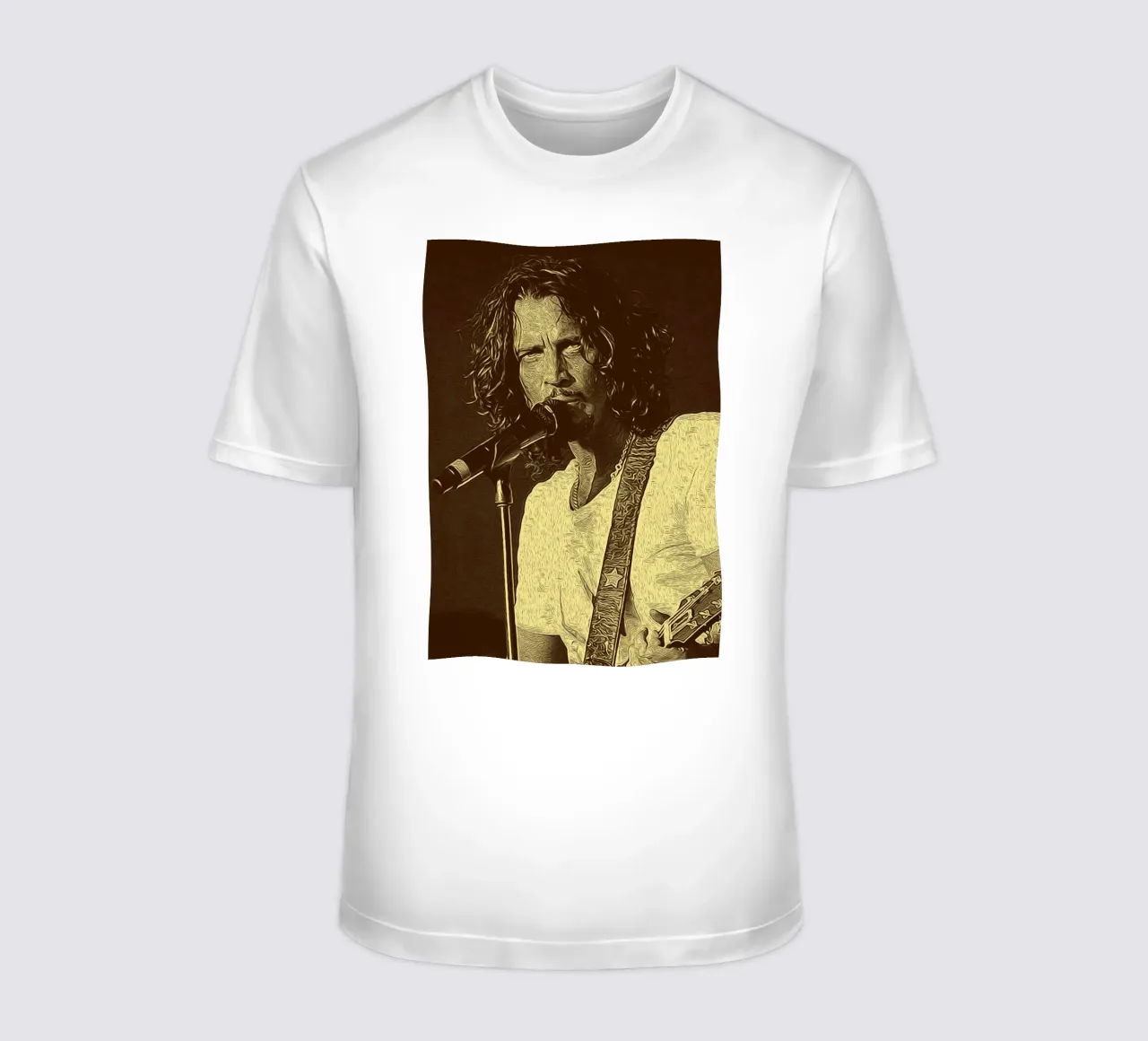 Gli echi di Chris Cornell sotto i riflettori t-shirt da singpentinksale