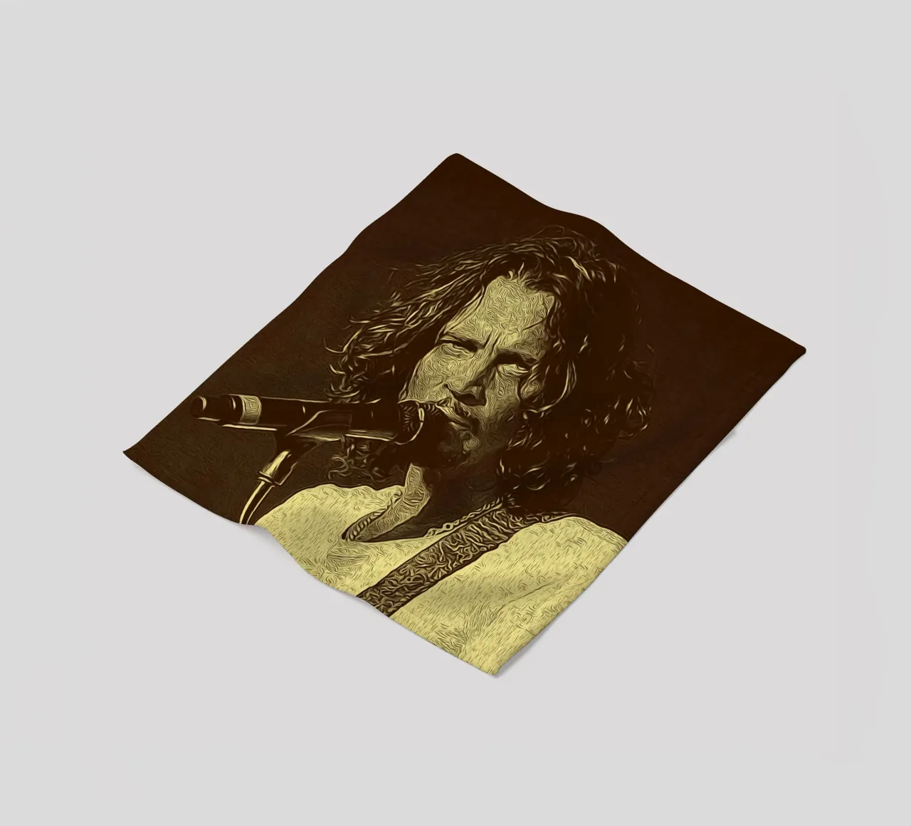 Chris Cornell Echoes in the Spotlight fleece blanket by singpentinksale