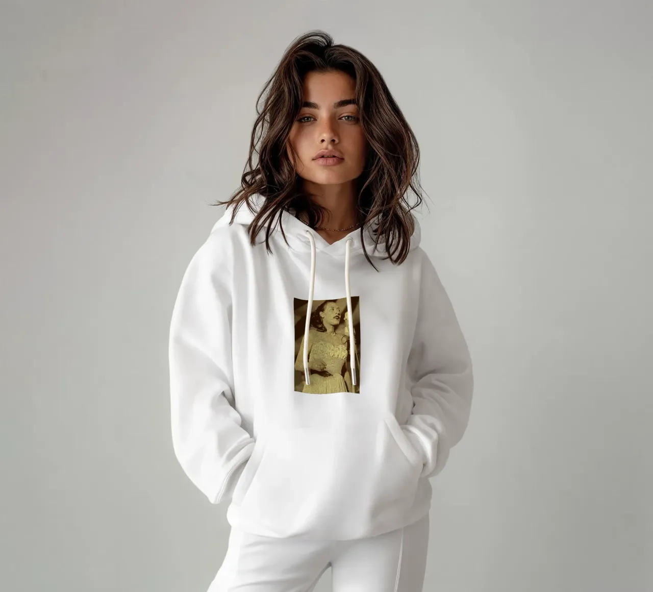 El suave resplandor de los focos sudadera con capucha de singpentinksale