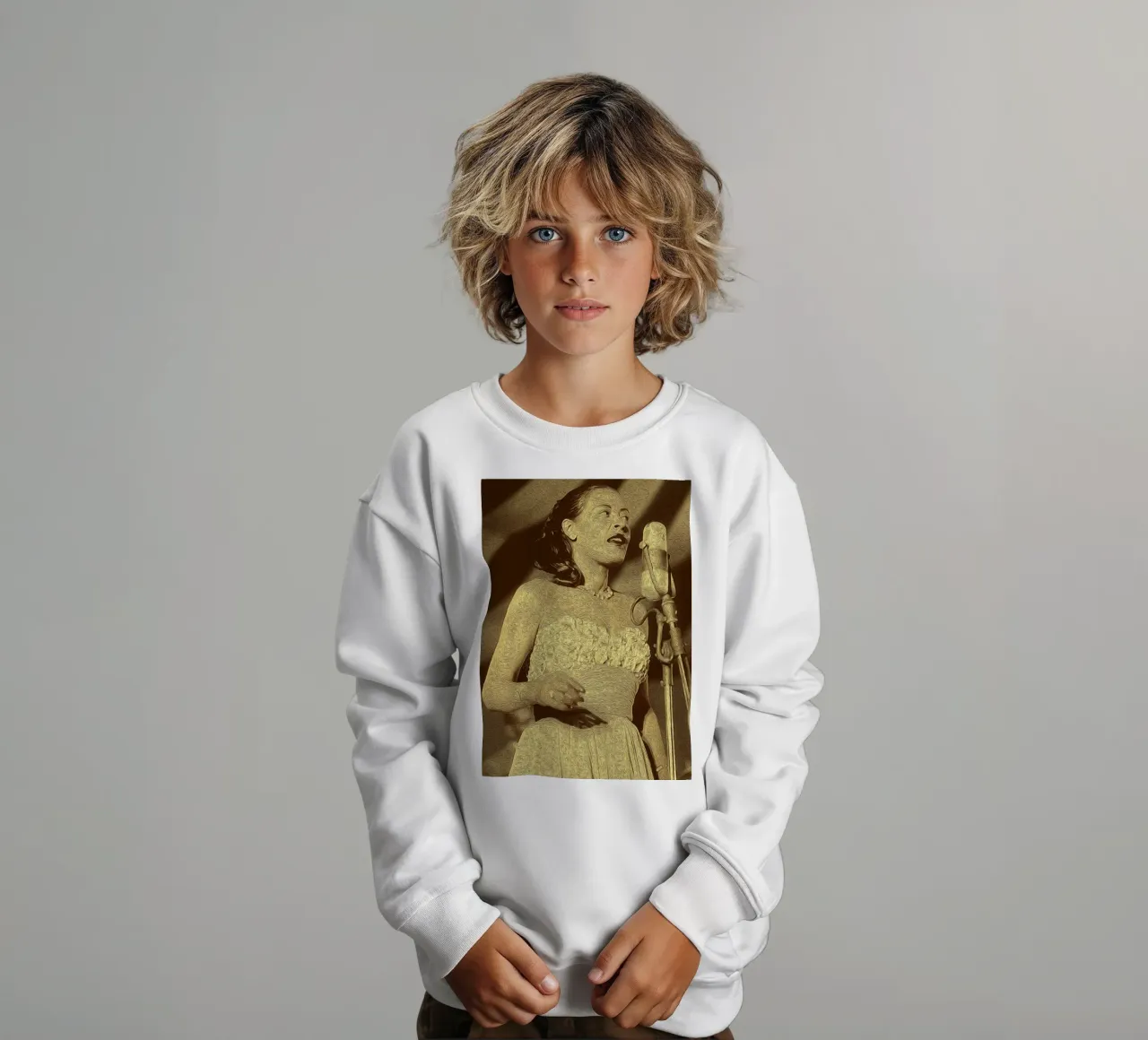 El suave resplandor de los focos sudadera para niño de singpentinksale