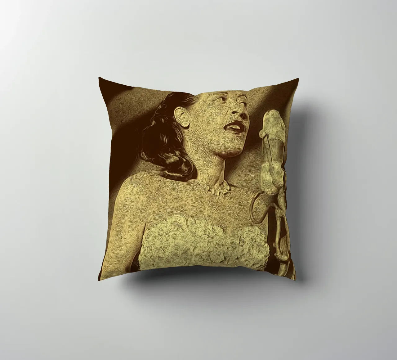The Spotlight's Soft Glow decorative cushion by singpentinksale