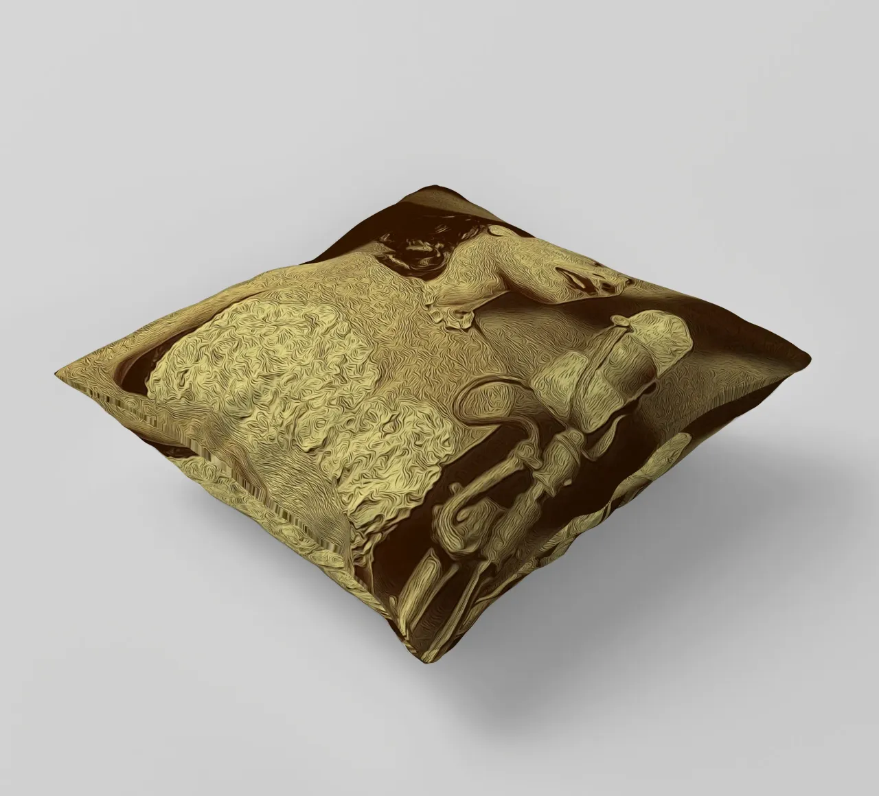 The Spotlight's Soft Glow decorative cushion by singpentinksale