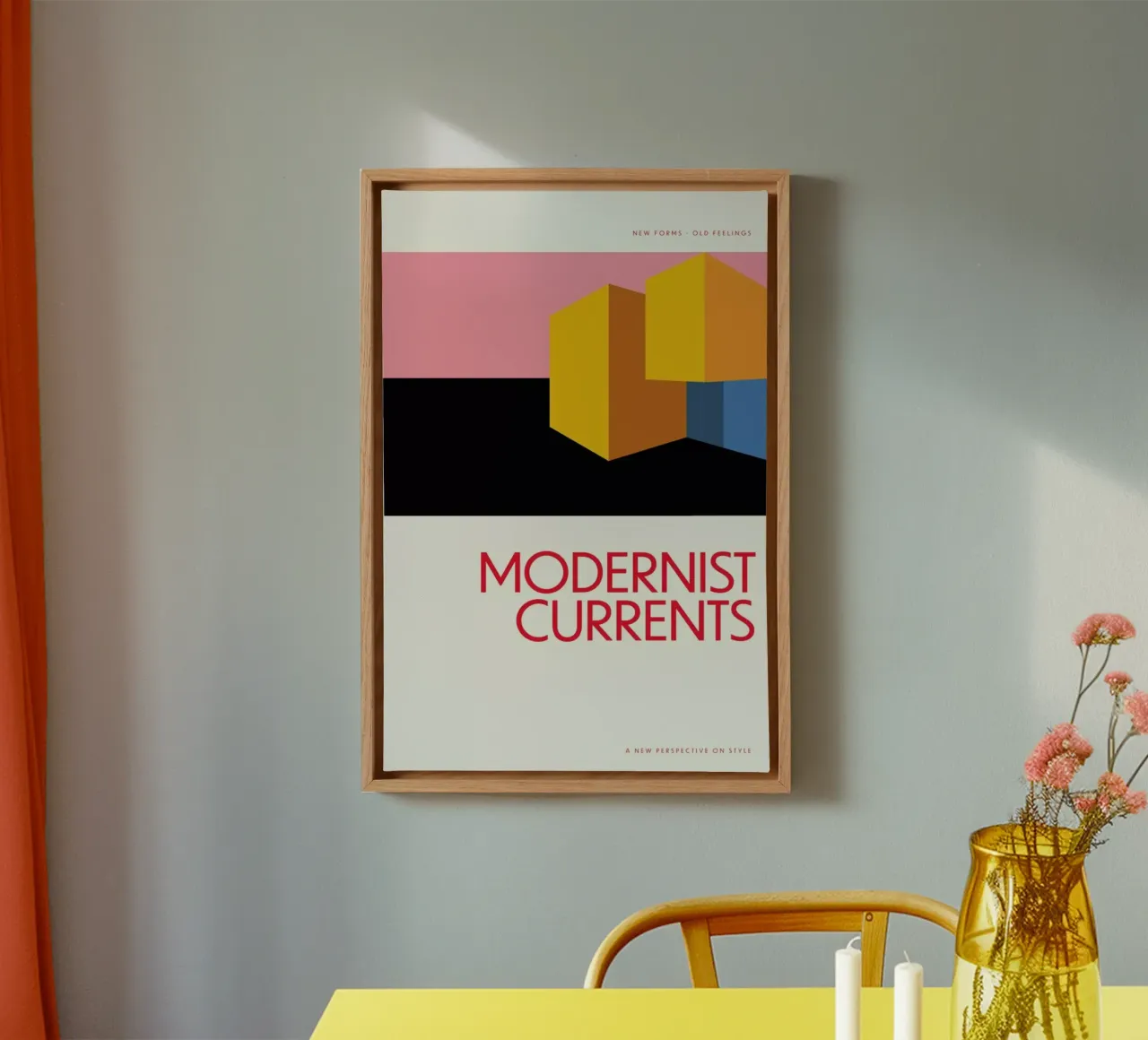 Modernist Currents 11 tela con Cornice a cassetta da Studio One